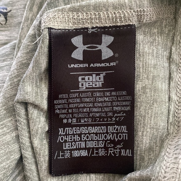 Mens Under Armour Cold Gear Quarter Zip Pullover Top size XL - Picture 6 of 6